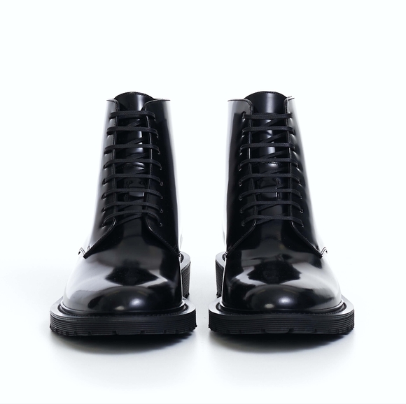 Saint Laurent Lace Up Army Boots - Picture 2 of 7